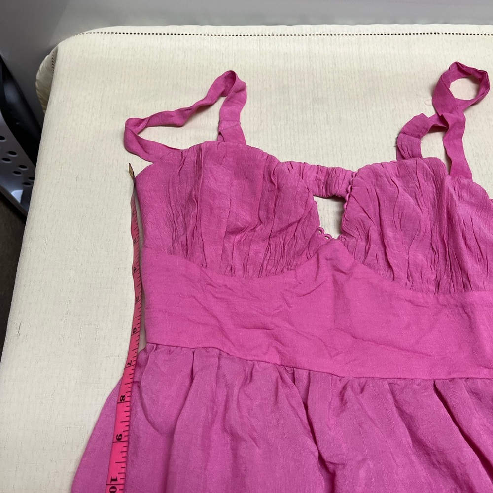NWT Princess Polly size 8 pink tiered bustier look midi dress - Picture 3 of 12